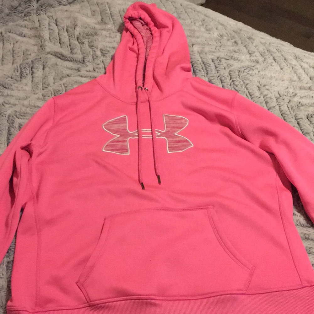 Pink Under Armour hoodie